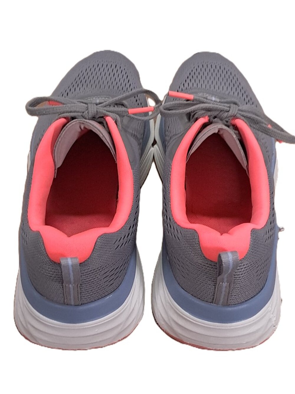 Skechers Max Cushioning Go Run Shoes Women 9.5 Gray Pink Athletic 128551 GYCL - Picture 8 of 14